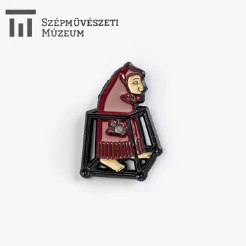 Kitűző - járókeretes alak