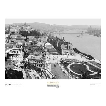 Kilátás a Gellért-hegyről, 1905 plakát