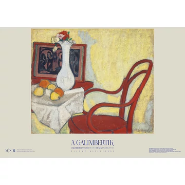 Galimberti Sándor: Enteriőr Thonet-székkel és Gauguin metszettel plakát