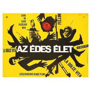 Máté András: Az édes élet  képeslap