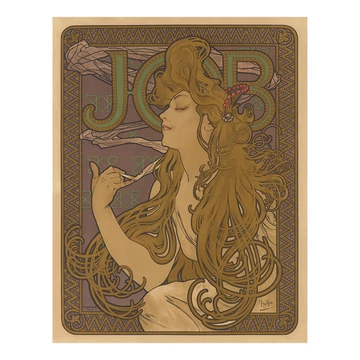 Alfons Mucha, JOB képeslap
