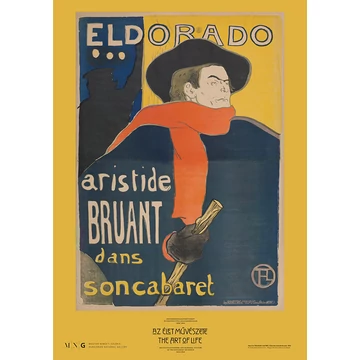 Henri de Toulouse-Lautrec: Aristide Bruant a kabaréjában plakát