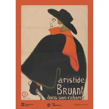 Henri de Toulouse-Lautrec, Aristide Bruant a kabaréjában plakát
