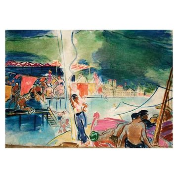 Vaszary János: Rapallo képeslap