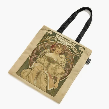 Alfons Mucha vászontáska eleje
