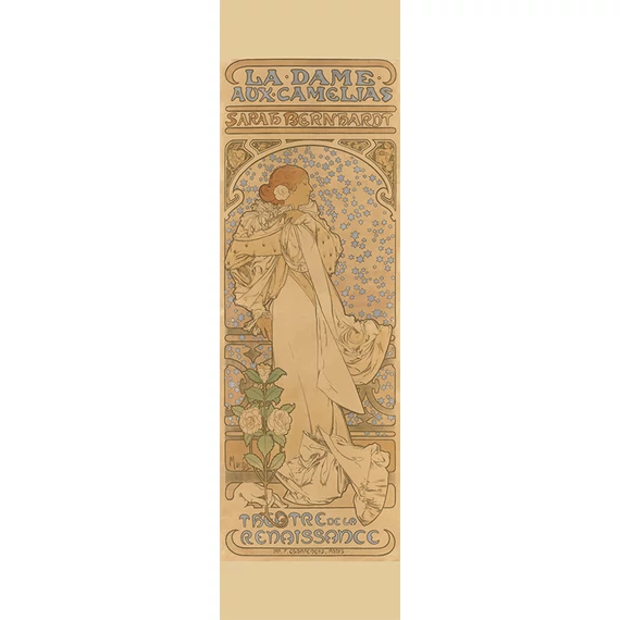 Alfons Mucha, La Dame aux Camelias könyvjelző