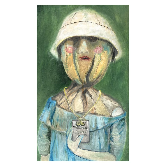Anna Margit, A dögcédula (Önarckép) képeslap