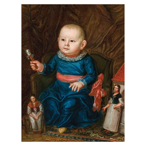 Johann Martin Stock, Gr. Kendeffy Ádám gyermekkori arcképe képeslap