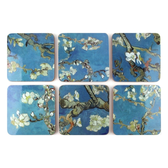 Poháralátét-szett – Van Gogh, Almond Blossom