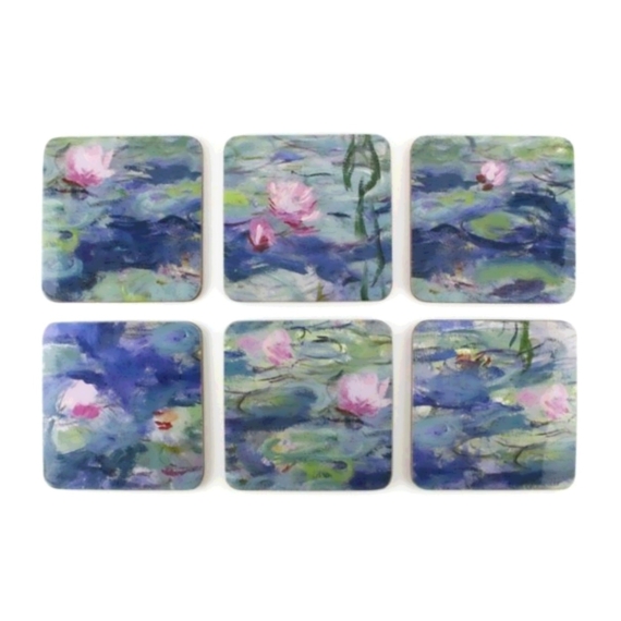 Poháralátét-szett – Monet, Water Lilies