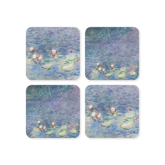 Poháralátét-szett – Monet, Pond with Water Lilies