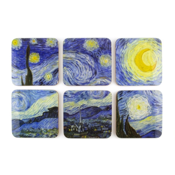 Poháralátét-szett – Van Gogh, The Starry Night
