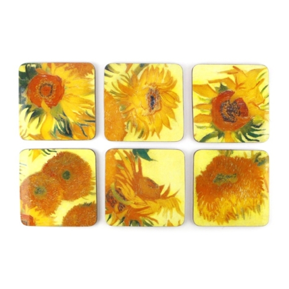 Poháralátét-szett – Van Gogh, Sunflowers