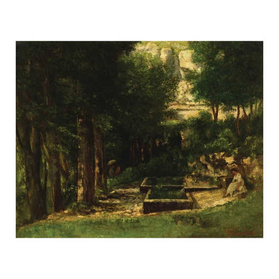 Gustave Courbet, A Léri-forrás Chassagne-ban képeslap