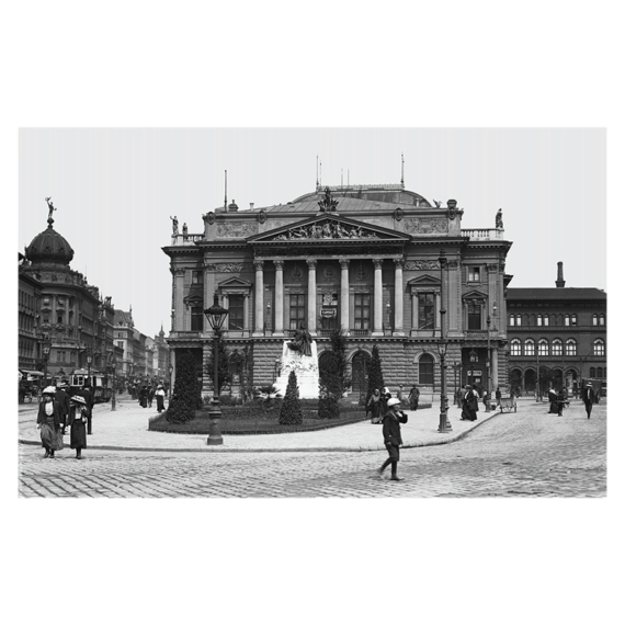 Nemzeti Színház (Blaha Lujza tér), 1908 képeslap