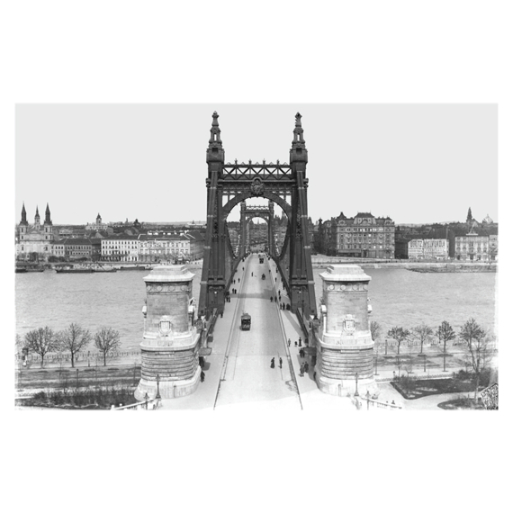 Erzsébet híd, 1907 képeslap
