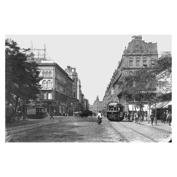 Kossuth Lajos utca, Astoria, 1904 képeslap