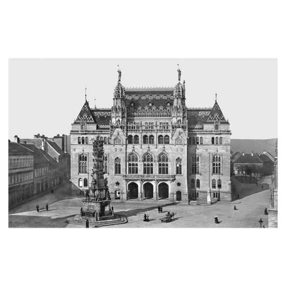 Magyar Királyi Pénzügyminisztérium, Szentháromság tér, 1906 képeslap