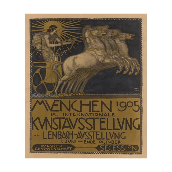 Franz von Stuck, Muenchen '905 képeslap