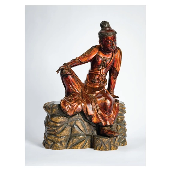 Holdat néző Guanyin képeslap