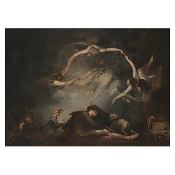 Henry Fuseli: A pásztor álma az Elveszett paradicsomból képeslap