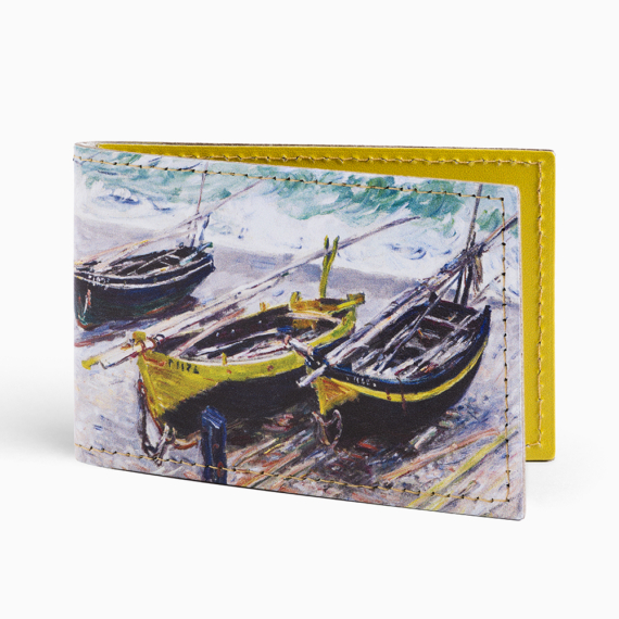Monet - Három halászhajó bőr bérlettok