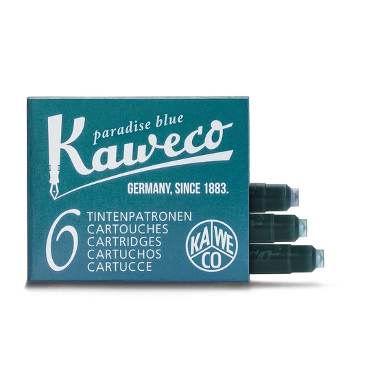 Kaweco tintapatron, paradise blue