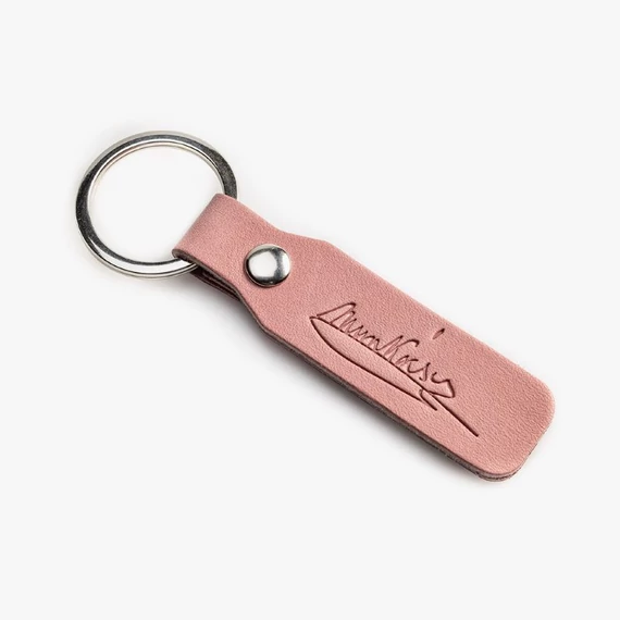 Kulcstartó Munkácsy Mihály szignójával - pink