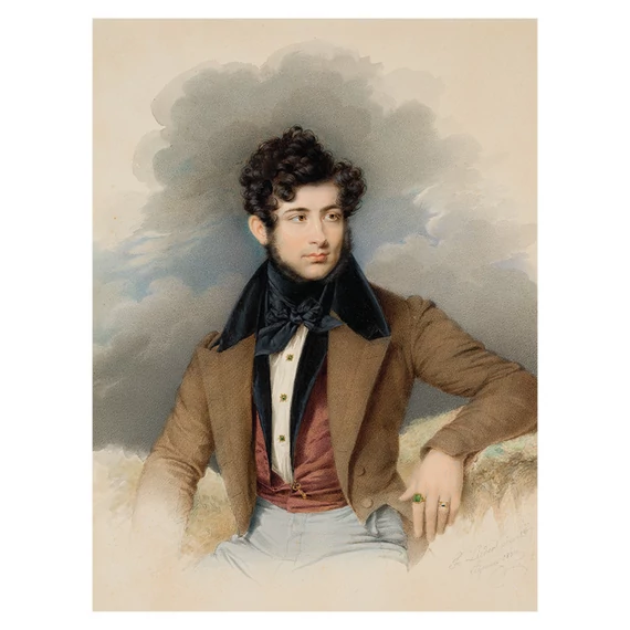 Friedrich J. Gottlieb Lieder: Ifj. Friedrich Lieder portréja képeslap