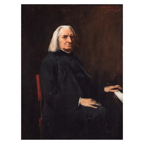 Munkácsy Mihály, Liszt Ferenc I. képeslap