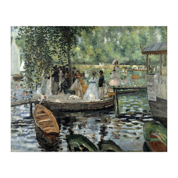 Renoir, La Grenouillère (Békástanya) képeslap