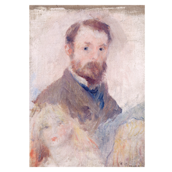 Renoir, A művész portréja képeslap