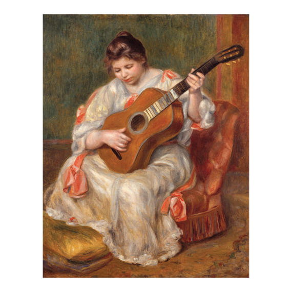 Renoir, Gitározó nő képeslap