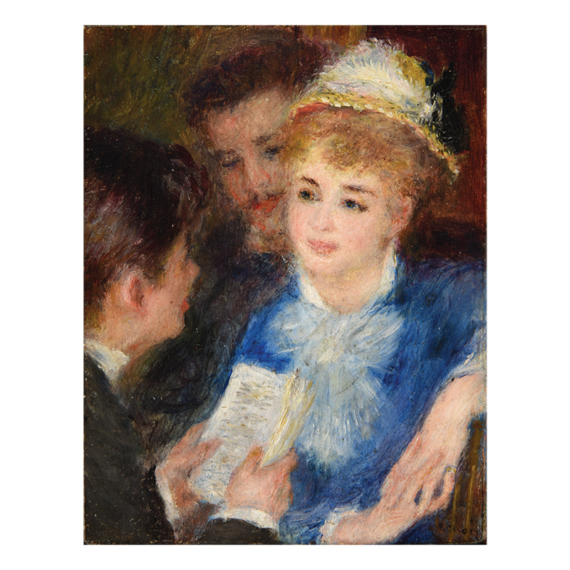 Renoir, Olvasópróba képeslap