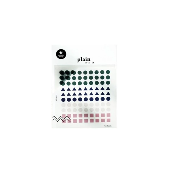 Suatelier, Plain Deco 21 geometrikus jelölő matricacsomag