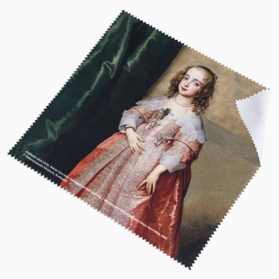 Mária Henrietta hercegnő portréja szemüvegtörlő kendő