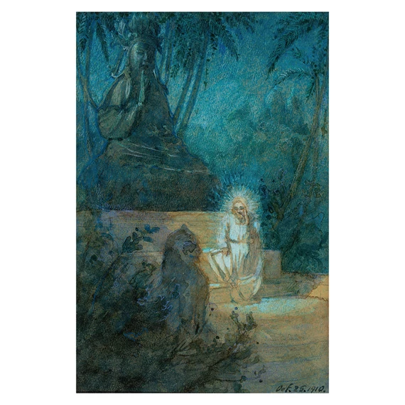 Gyöngyöshalászi Takách Béla, Hindu tanító képeslap