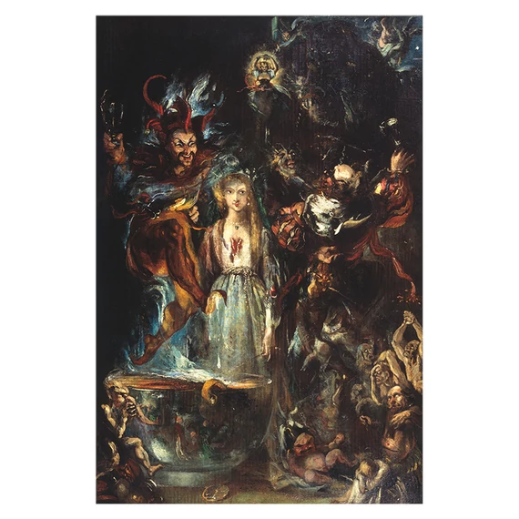 Theodor von Holst: Jelenetek Goethe Faustjából képeslap