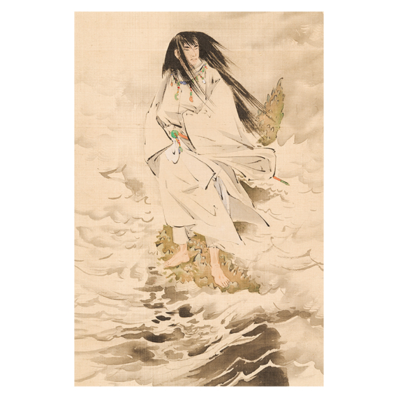 Kobayashi Kiyochika, Hikohohodemi-no-mikoto sintó istenség képeslap